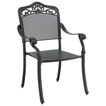 Set aus 4 Schwarz Gussaluminium 150x90x72 cm
