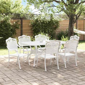 ARDEBO.de - Set aus 4 Weiß Guss-Aluminium Groß Dekorative Intarsien