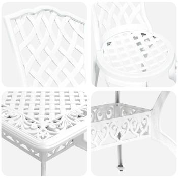 Set aus 4 Weiß Gusseisen 150 cm x 90 cm x 72 cm