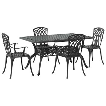Set aus 3 Schwarz Gussaluminium 150x90x72 cm Langlebig