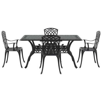 Set aus 3 Schwarz Gussaluminium 150x90x72 cm Langlebig