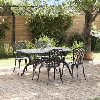 Set aus 3 Schwarz Gussaluminium 150x90x72 cm Langlebig
