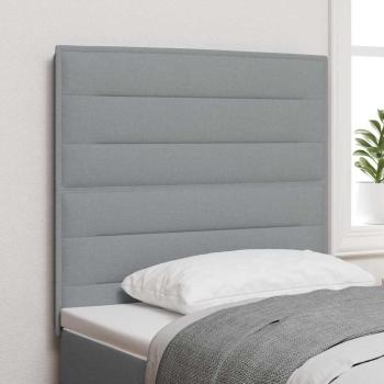 ARDEBO.de - Kopfteil Hellgrau Stoff 90 cm Dekorative Elemente