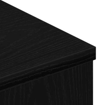 TV-Schrank aus schwarzer Eiche, 80x34x30 cm, aus Holzwerkstoff