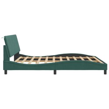 Bettgestell ohne Matratze Dunkelgrün 180x200 cm Samt