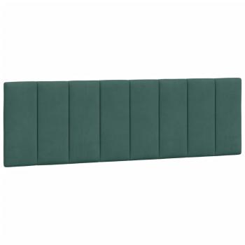 Bettgestell ohne Matratze Dunkelgrün 160x200 cm Samt