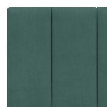 Bettgestell ohne Matratze Dunkelgrün 160x200 cm Samt