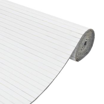Paravent Weiß 165x600 cm Bambus