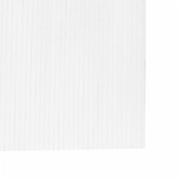 Paravent Weiß 165x600 cm Bambus