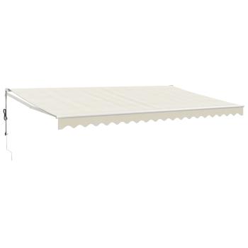 Elektrische Markise mit Kurbel Creme 5x3 m