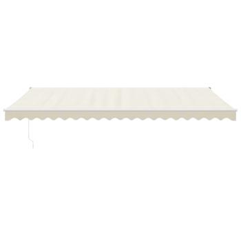 Elektrische Markise mit Kurbel Creme 5x3 m