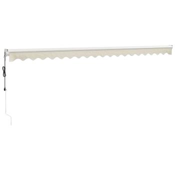 Elektrische Markise mit Kurbel Creme 5x3 m
