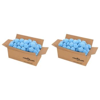 ARDEBO.de - Pool-Filterbälle Antibakteriell Blau 1400 g Polyethylen