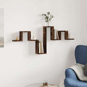 Wandregal Räuchereiche 104,5x10x43 cm Holzwerkstoff