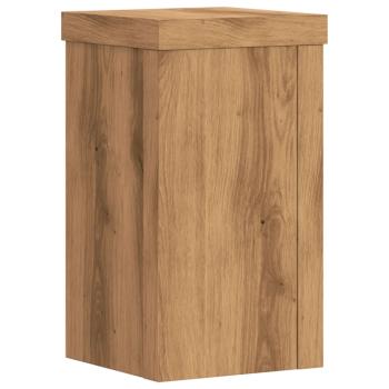 Pflanzenständer 2 Stk. Artisan-Eiche 10x10x18 cm Holzwerkstoff