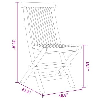 Garten Essgruppe 5 pcs Braun Massivholz Teak