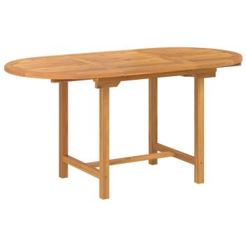 Garten Essgruppe 5 pcs Braun Massivholz Teak