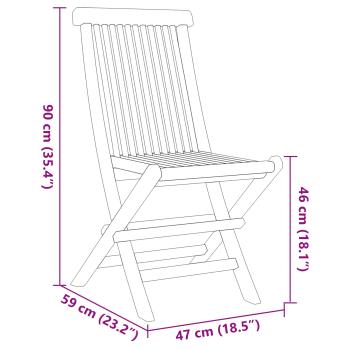 Garten Essgruppe 5 pcs Braun Massivholz Teak