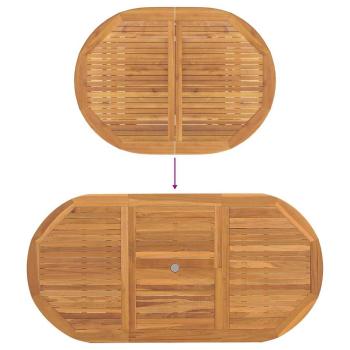 7-teiliges Garten-Dining-Set aus massivem Teakholz