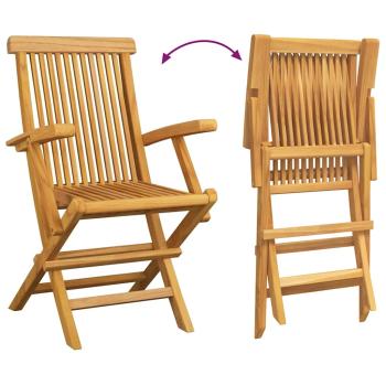 7-teiliges Garten-Dining-Set aus massivem Teakholz