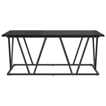Couchtisch Schwarz Eiche 100x50x40 cm aus Holz und Metall