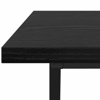 Couchtisch Schwarz Eiche 100x50x40 cm aus Holz und Metall