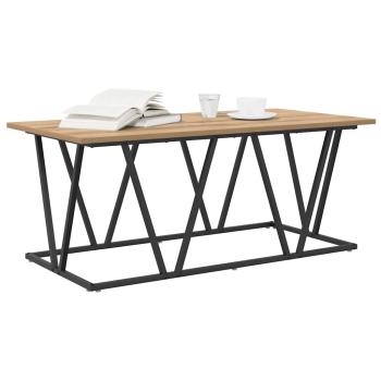 Couchtisch Artisan Eiche 100x50x40 cm aus Holzwerkstoff und Metall
