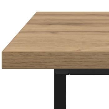 Couchtisch Artisan Eiche 100x50x40 cm aus Holzwerkstoff und Metall