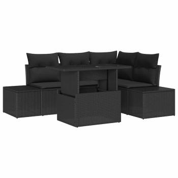 ARDEBO.de - Garten-Sofa-Set Set aus 5 Dunkelgrau