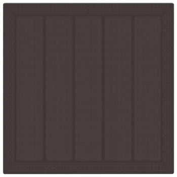 ARDEBO.de - Garten Essgruppe Set aus 3 Dunkelbraun Polypropylen