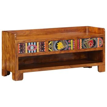 Schuhbank 100x35x45 cm aus massivem Akazienholz
