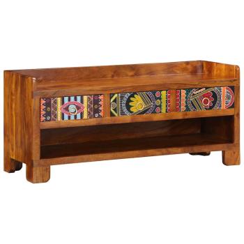 Schuhbank 100x35x45 cm aus massivem Akazienholz