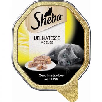 ARDEBO.de Sheba Schale Genuss in Gelee Geschnetzteltes mit Huhn 85g