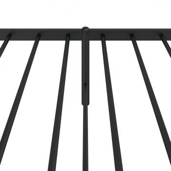 Bettgestell mit Kopfteil Metall Schwarz 90x200 cm