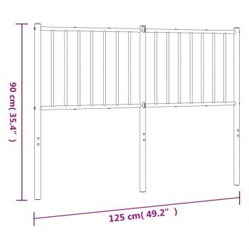 Kopfteil Metall Weiß 120 cm