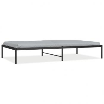 Bettgestell Metall Schwarz 107x203 cm