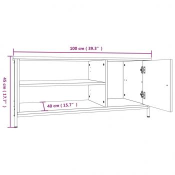 TV-Schrank Räuchereiche 100x40x45 cm Holzwerkstoff