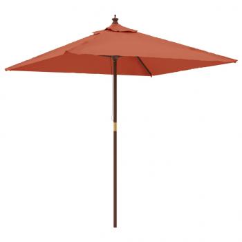 Sonnenschirm mit Holzmast Terrakotta 198x198x231 cm