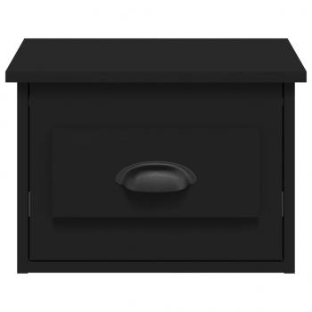 Wand-Nachttische 2 Stk. Schwarz 41,5x36x28 cm
