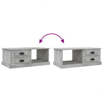 Couchtisch Betongrau 90x50x35 cm Holzwerkstoff