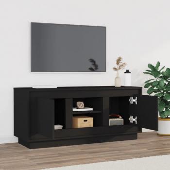 ARDEBO.de - TV-Schrank Schwarz 102x35x45 cm Holzwerkstoff