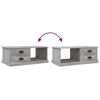 Couchtisch Grau Sonoma 90x50x35 cm Holzwerkstoff