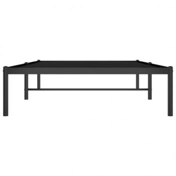 Bettgestell Metall Schwarz 100x190 cm