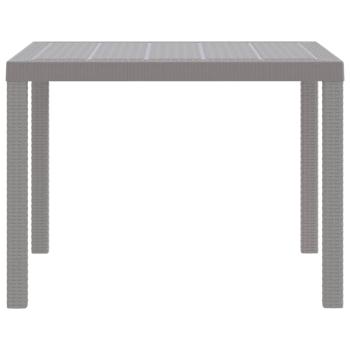 Gartentisch Hellgrau Kunststoff Standard Langlebig