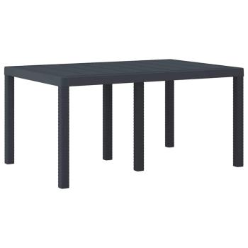 Outdoor Tisch Anthrazit Kunststoff Medium Langlebig