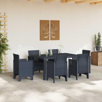 Outdoor Tisch Anthrazit Kunststoff Medium Langlebig