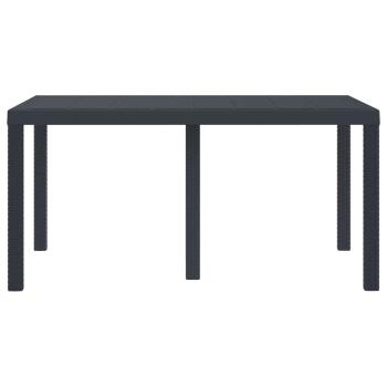 Outdoor Tisch Anthrazit Kunststoff Medium Langlebig