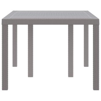 Esstisch für draußen Hellgrau Kunststoff Mittel Langlebig