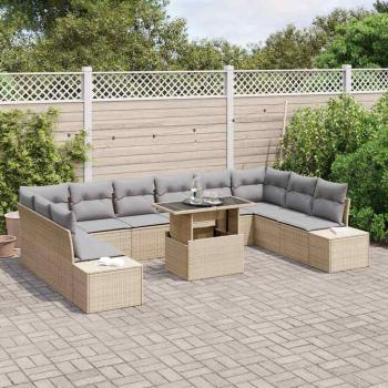 Garten Sofaset Set aus 11 Beige Tan Grau
