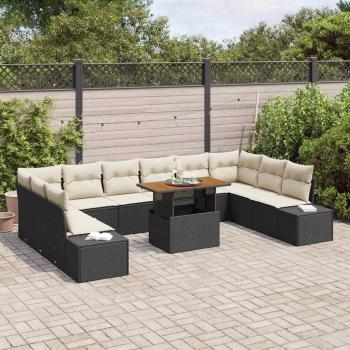 Garten Sofa Set 11-teilig Beige Aluminium Garten Sofa Set